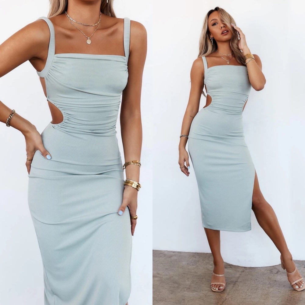Midi Dress - Frose on Repeat in Mint